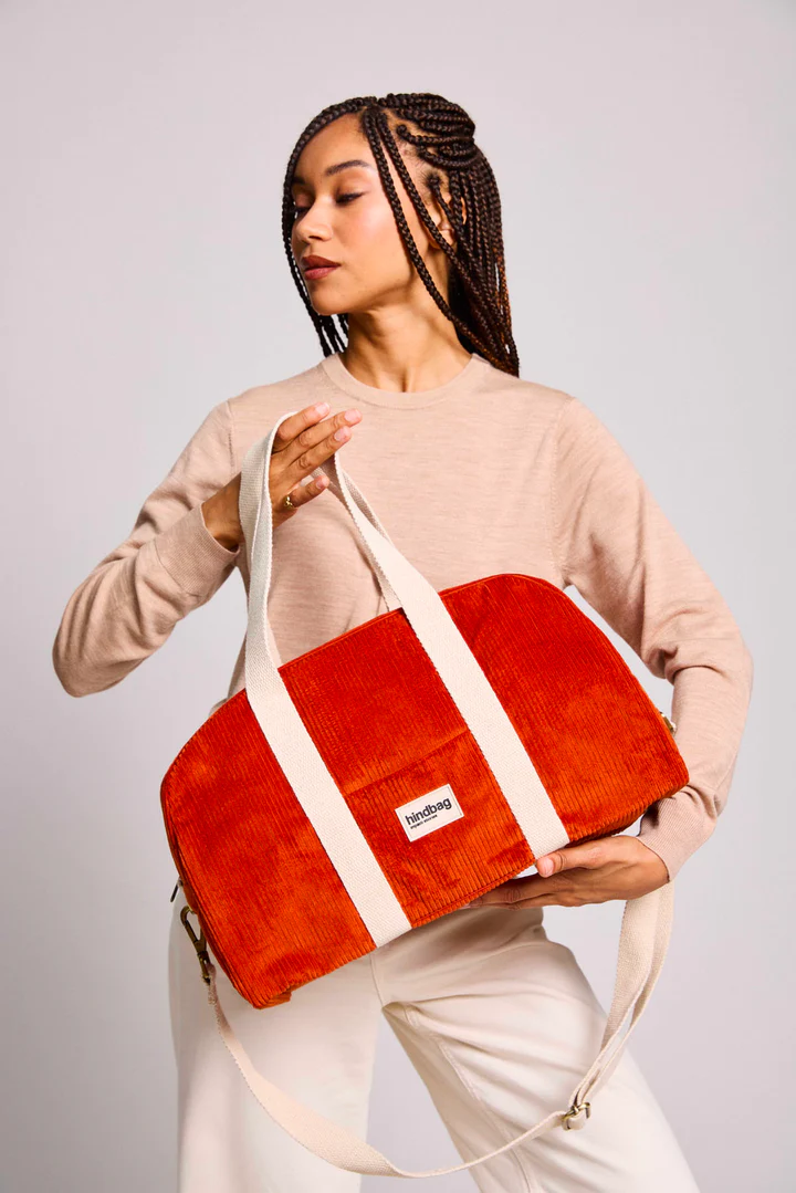 Sac bowling Charlie - Velours Brique