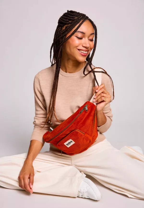 Sac banane XL Sofia Velours Brique – Image 1