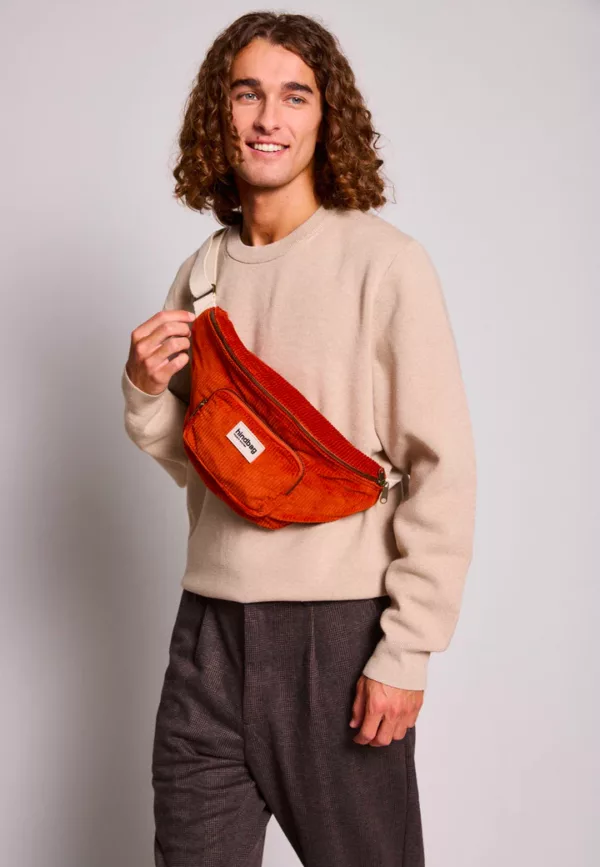 Sac banane XL Sofia Velours Brique – Image 2