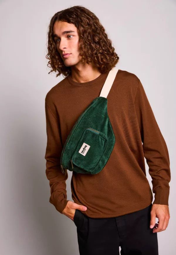 Sac banane XL Sofia Velours Sapin – Image 1