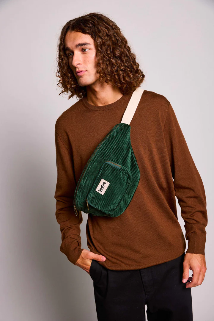 Sac banane XL Sofia Velours Sapin