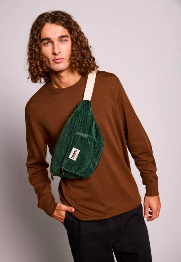 Sac banane XL Sofia Velours Sapin – Image 2