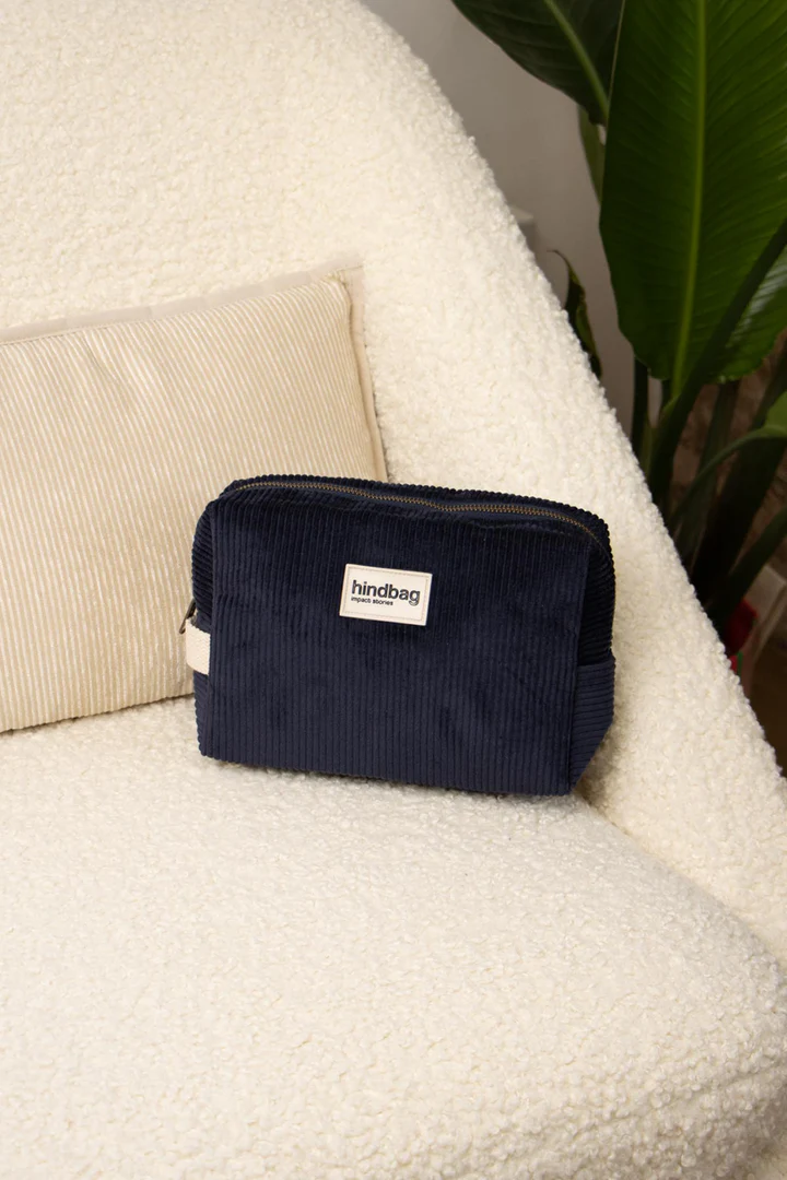 Trousse de toilette Leon - Velours Marine