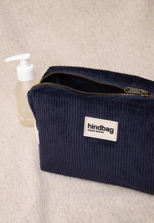 Trousse de toilette Leon - Velours Marine – Image 2