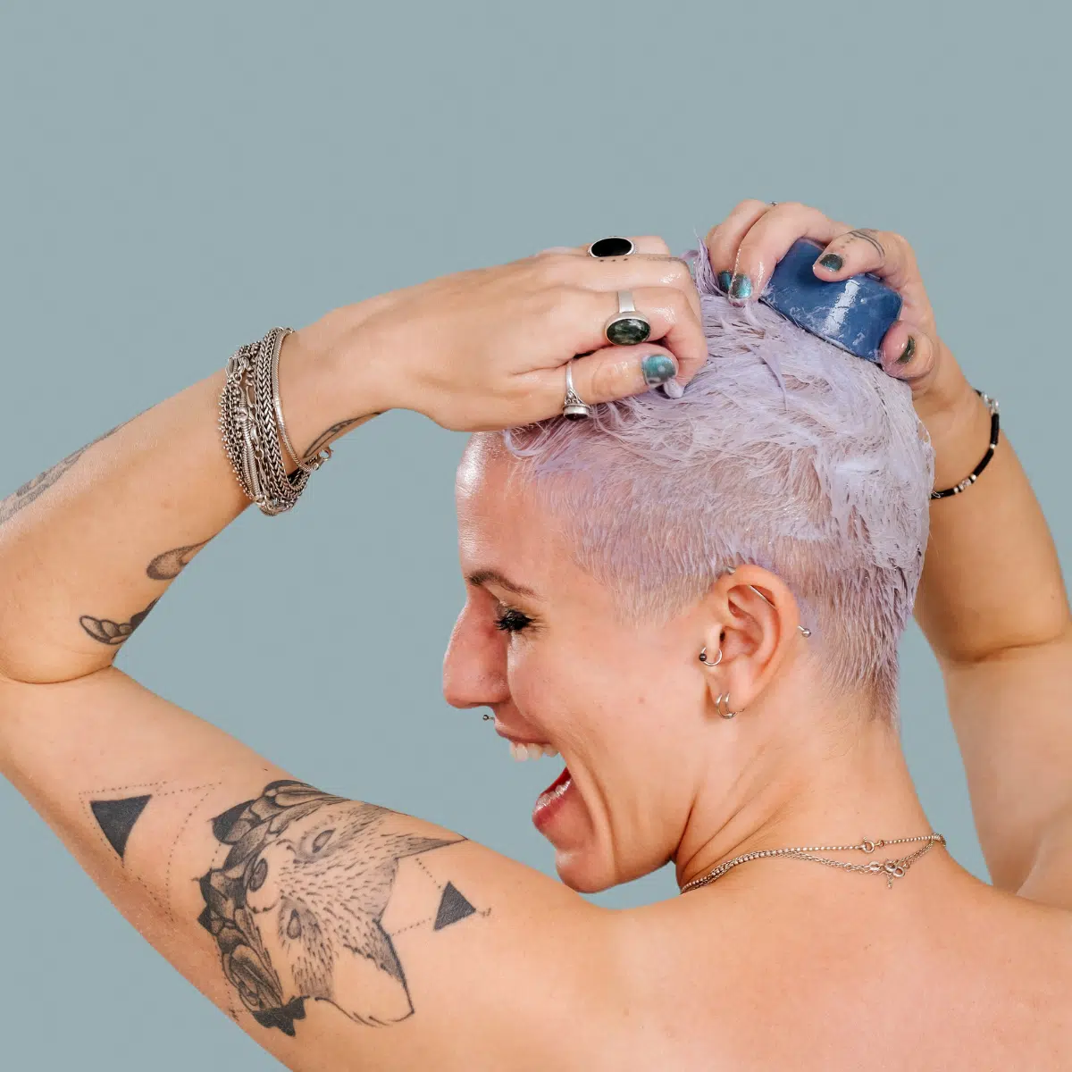Shampoing solide - Violet anti jaunissement – Image 2