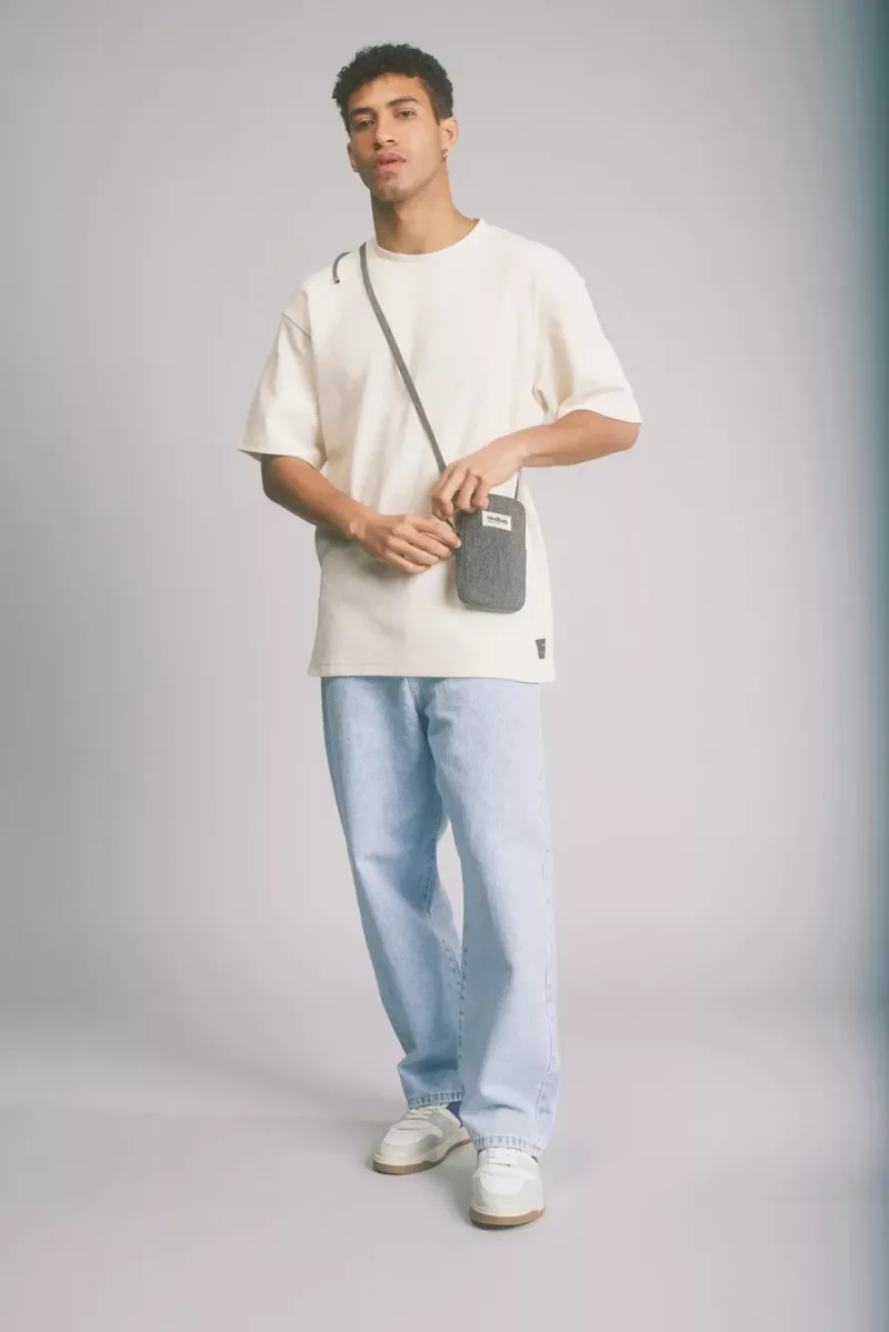 Pochette téléphone Bill - Denim Gris