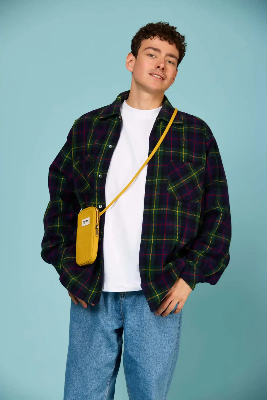 Pochette téléphone Bill - Safran – Image 1