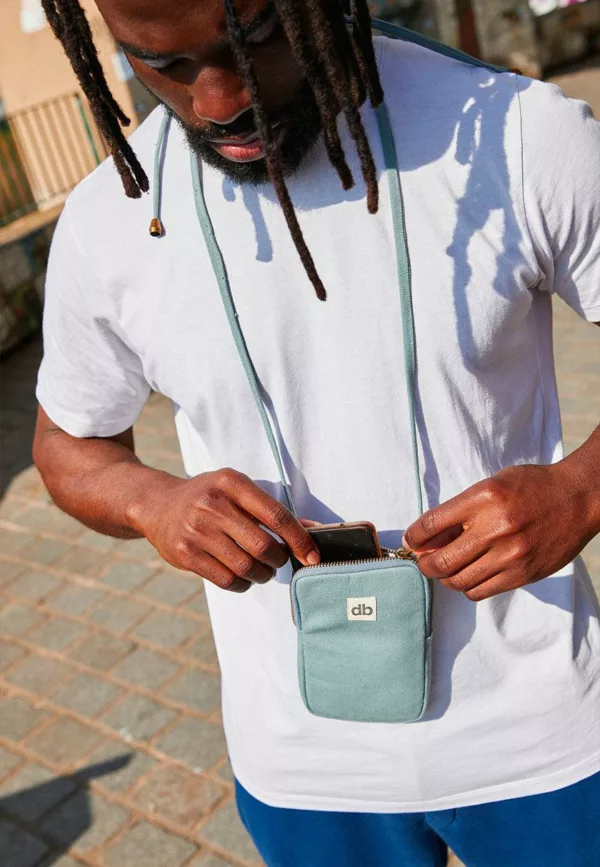 Pochette téléphone Bill - Sauge – Image 1