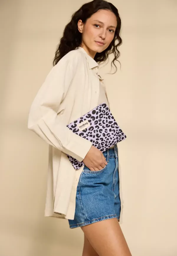 Pochette Ema - Léopard lilas – Image 1