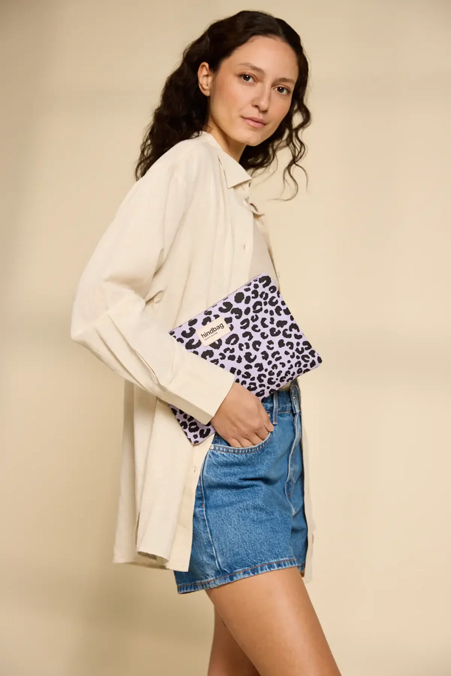Pochette Ema - Léopard lilas – Image 1