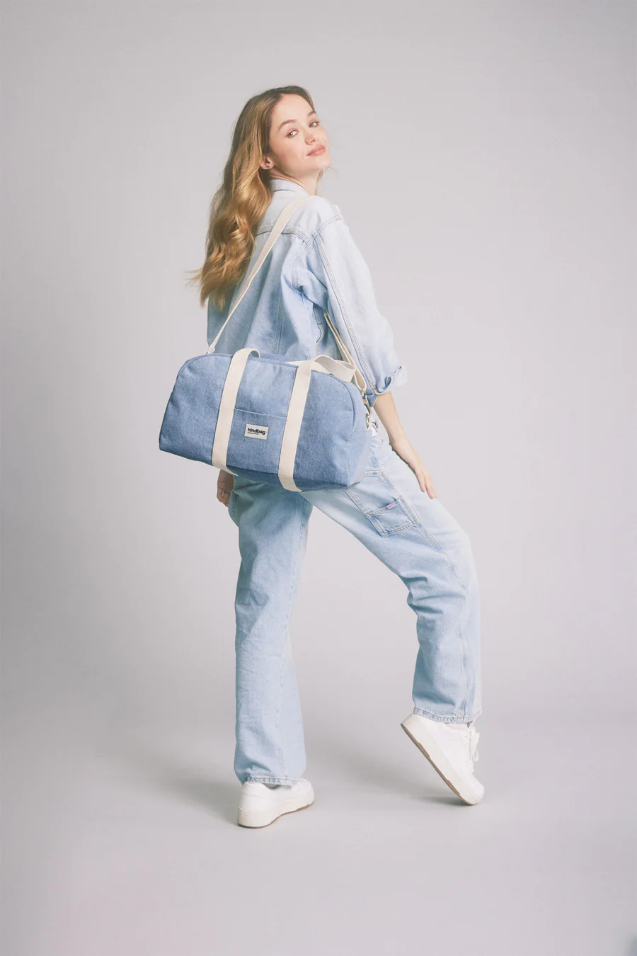 Sac bowling Charlie - Denim bleu – Image 1