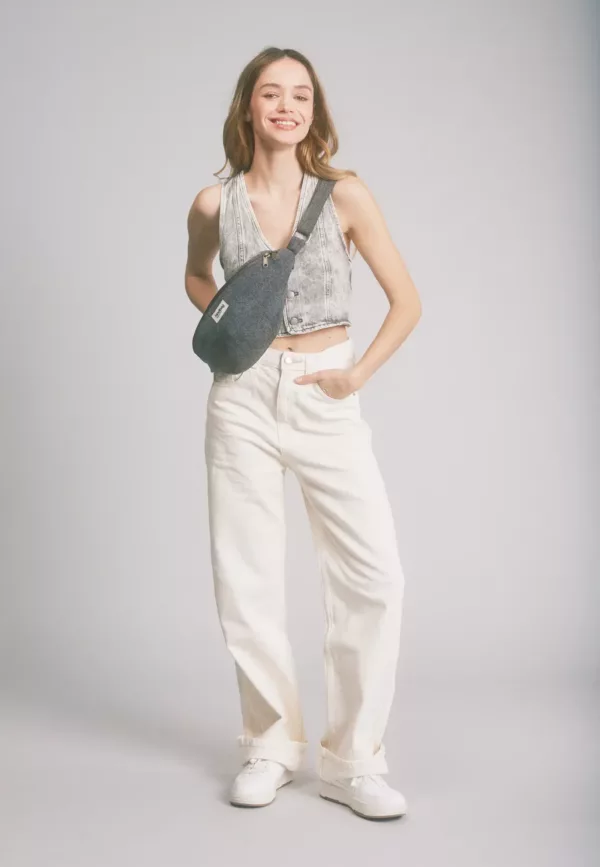 Sac Banane Sacha L - Denim gris – Image 1