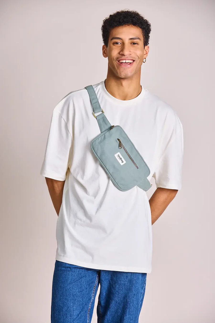 Sac banane rectangulaire Harry - Sauge – Image 1