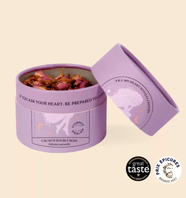 Infusion Cérémoniale Cacao & Double Rose - Vrac – Image 3