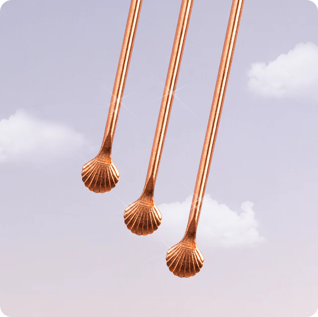 Gratte-langue Ayurvédique en Cuivre