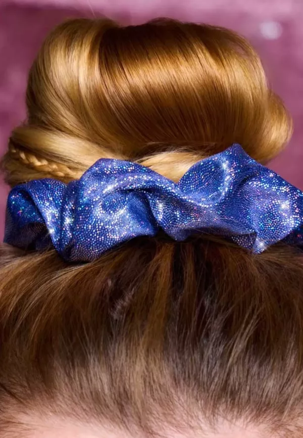 Chouchou Bleu Nuit Pailleté – Image 2