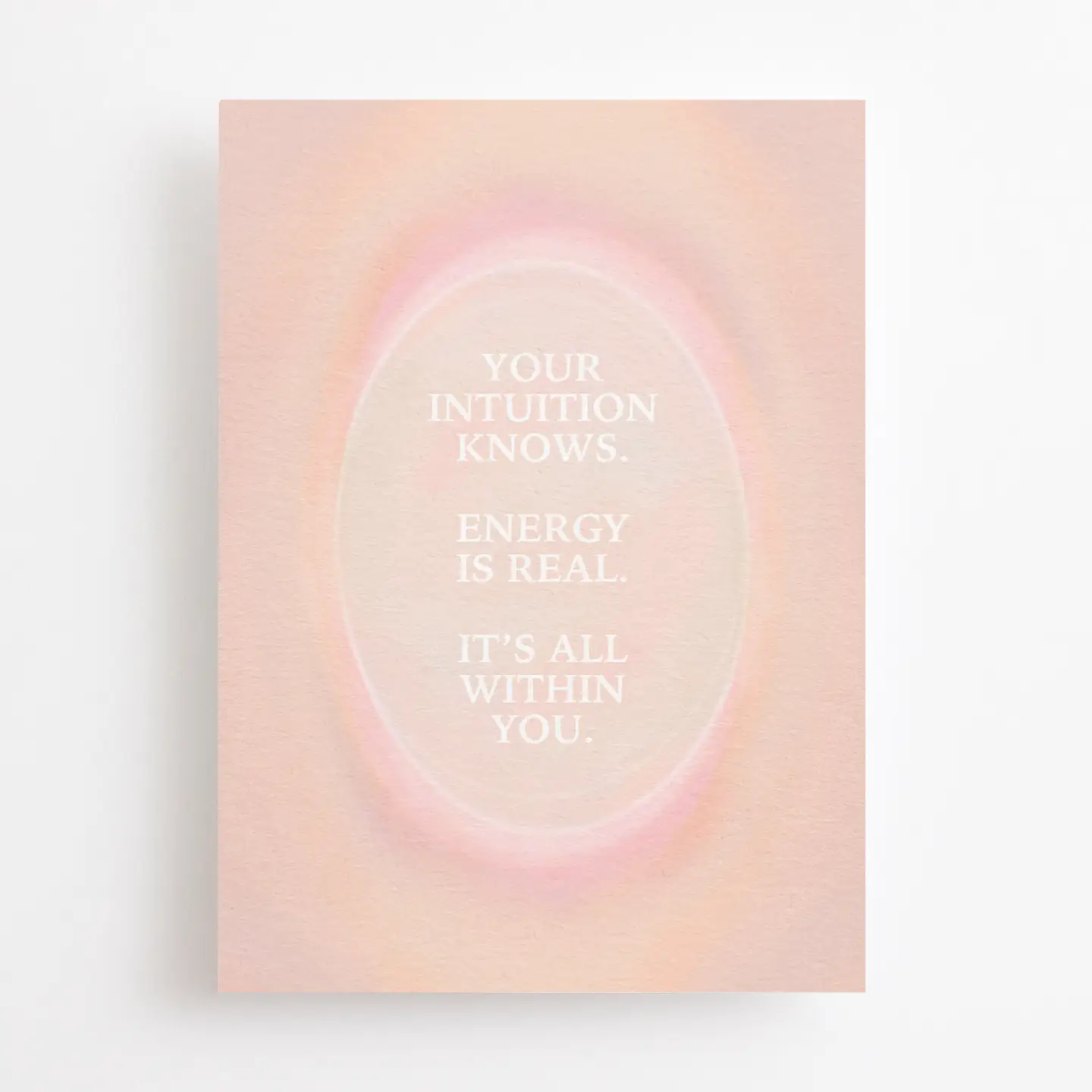 Your intuition knows, energy is real - Carte – Image 1