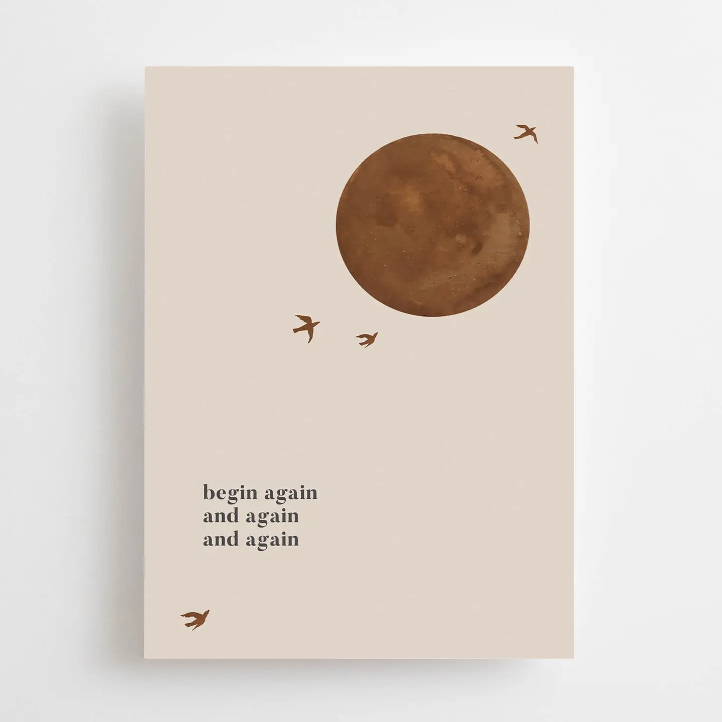Begin again and again - Carte – Image 1