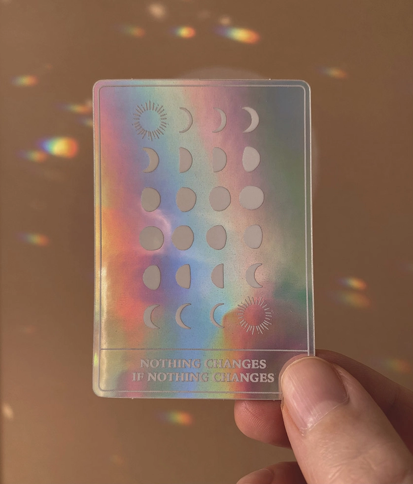 Nothing changes if nothing changes - Autocollant – Image 1