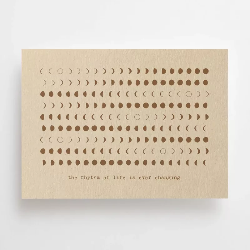 The rhythm of life is ever changing - Carte