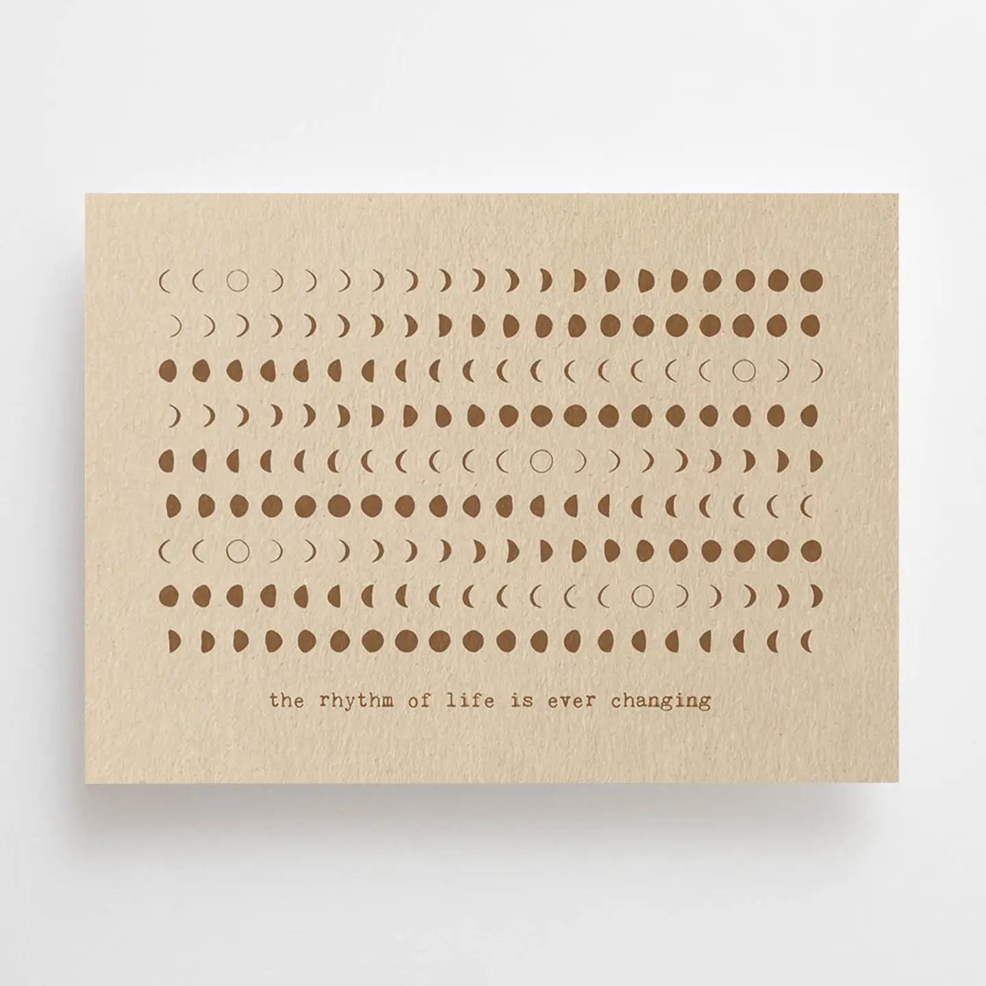 The rhythm of life is ever changing - Carte – Image 1