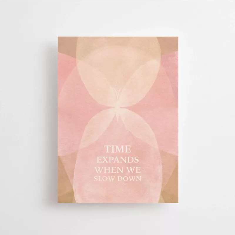 Time expands when we slow down - Carte