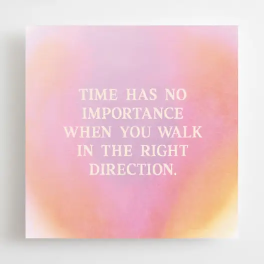 Time has no importance when you walk - Mini Carte