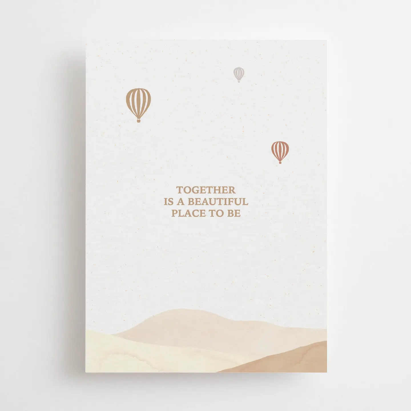 Together is a beautiful place to be - Carte – Image 1