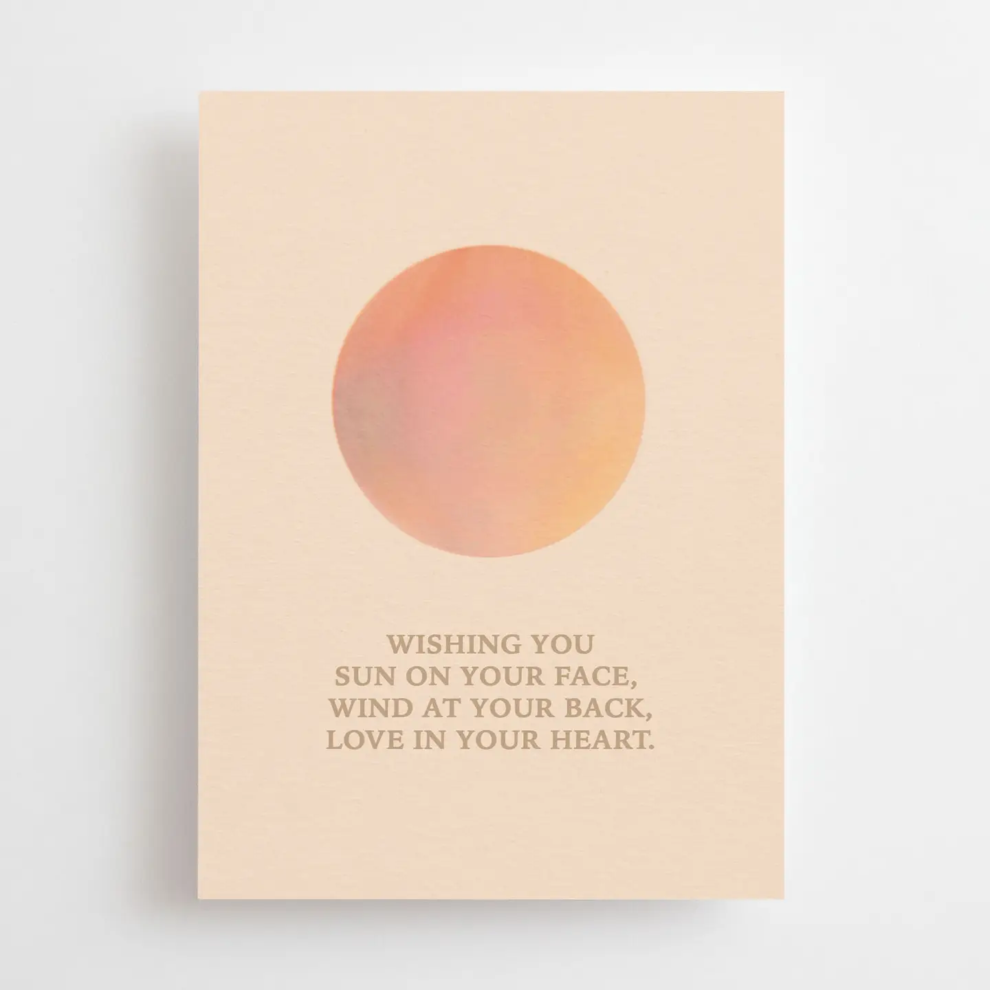 Wishing you sun on your face, wind at your back, love in your heart - Carte – Image 1