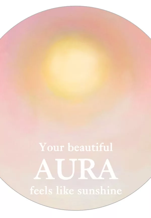 Your beautiful aura feels like sunshine - Autocollant – Image 1