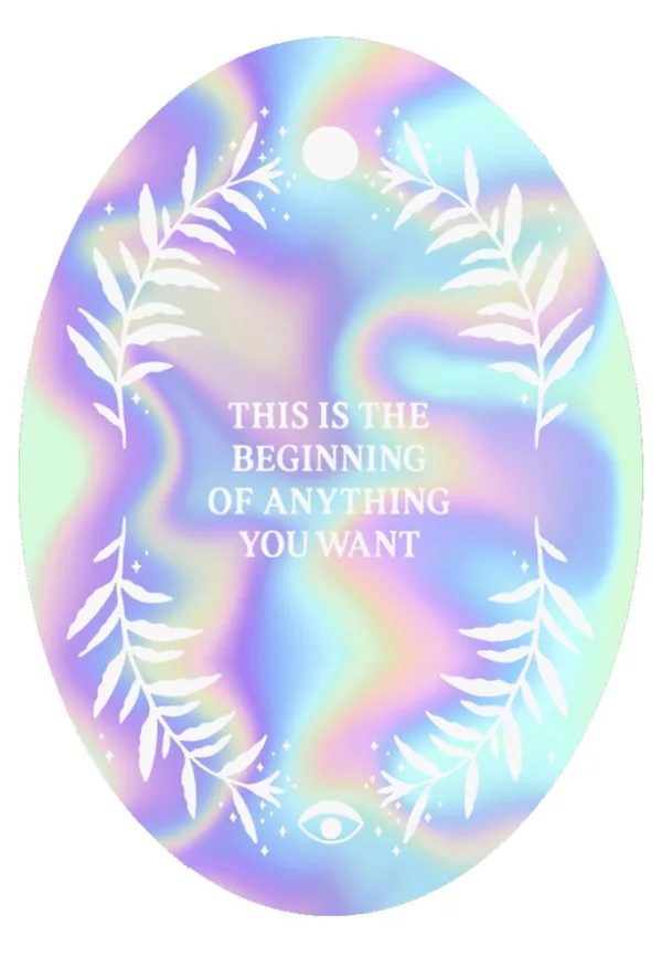 This is the beginning of anything you want - Autocollant – Image 2