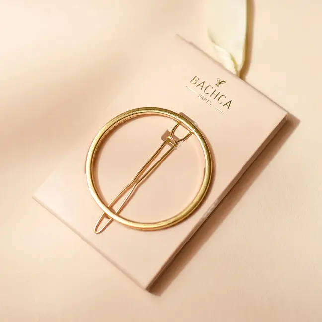 Barrette Ronde Dorée