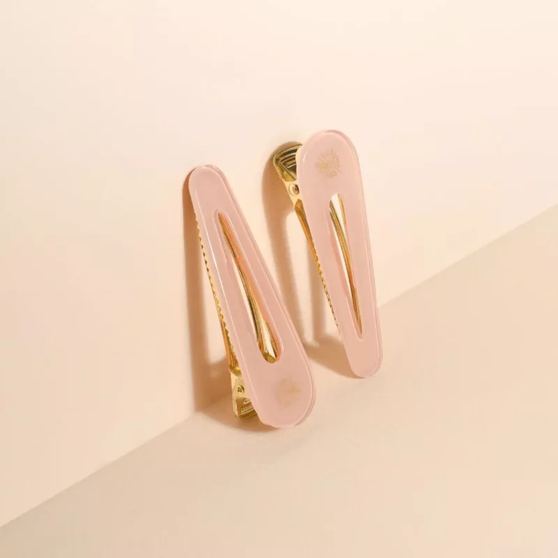 Barrettes Opaline Rose