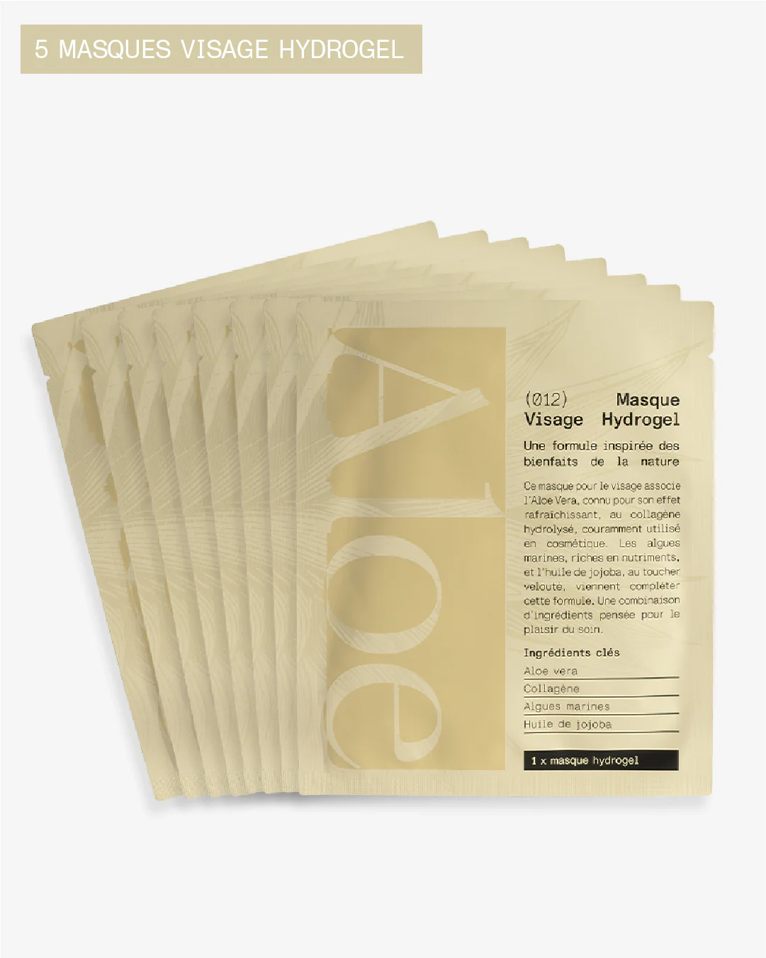 Masque visage hydrogel – Image 1