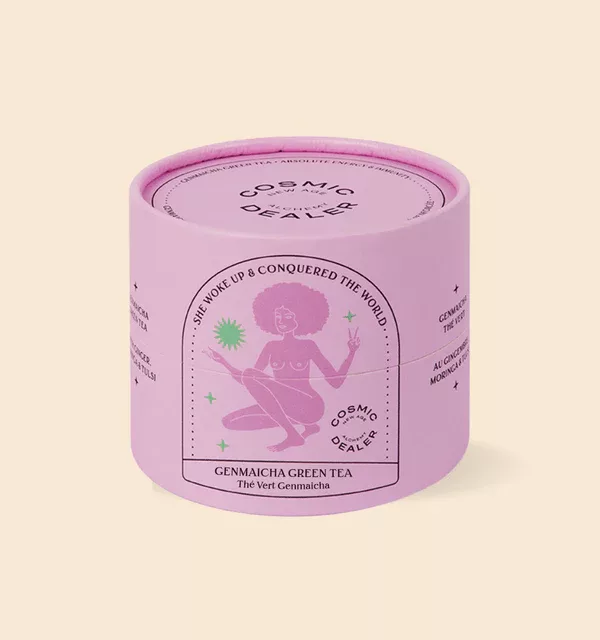 Thé vert Genmaicha au gingembre et au Tulsi - Vrac – Image 1