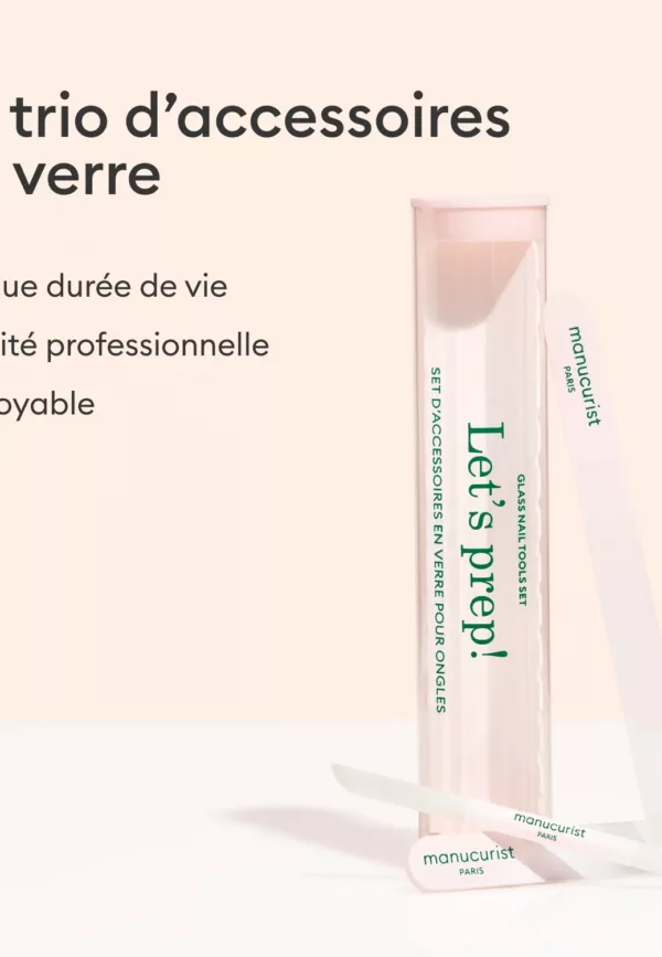 Trio Accessoires en verre pour ongles – Image 3