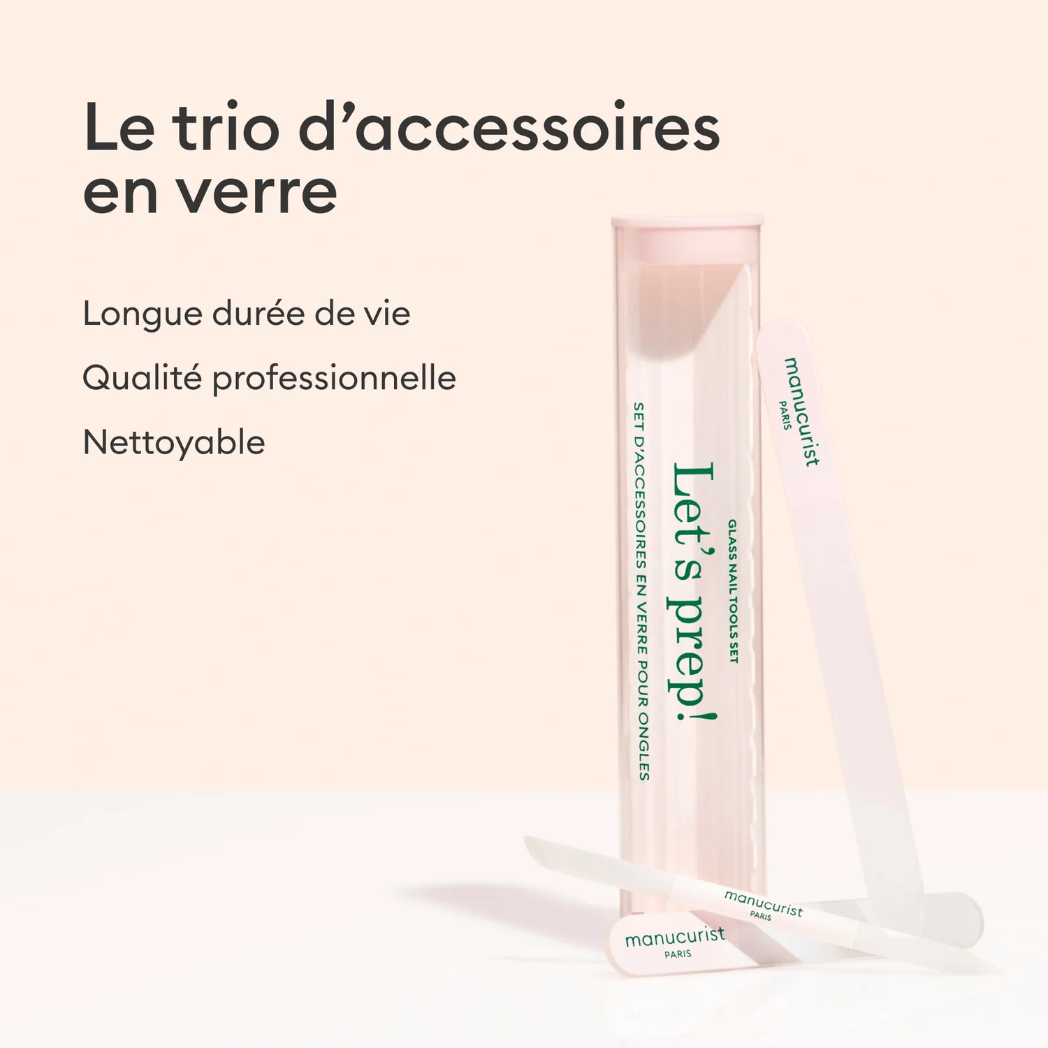 Trio Accessoires en verre pour ongles – Image 3