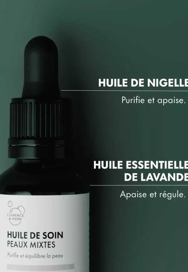 Huile de soins Peaux Mixtes 30ml – Image 2