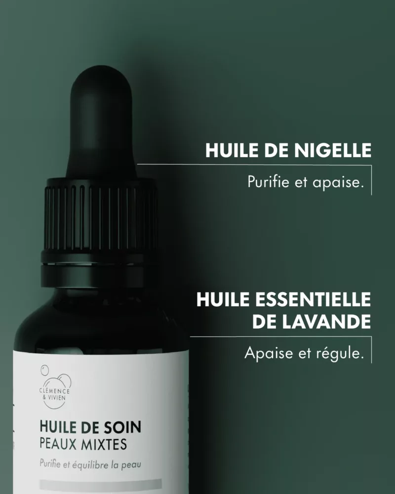 Huile de soins Peaux Mixtes 30ml