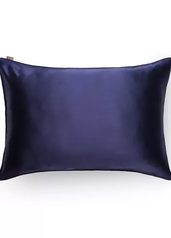 Taie oreiller en soie - Bleu Nuit -  Emily's Pillow – Image 2