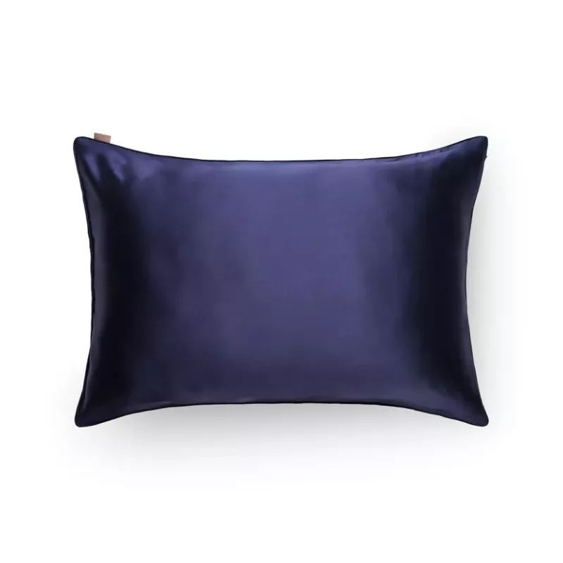 Taie oreiller en soie - Bleu Nuit -  Emily's Pillow