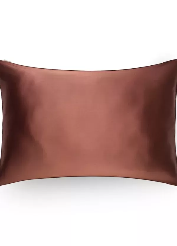 Taie oreiller en soie - Moka – Image 1