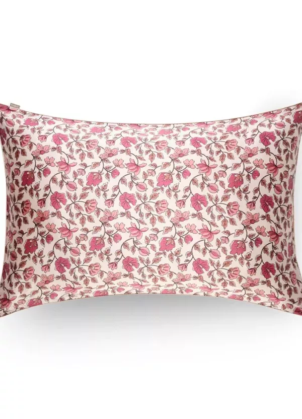 Taie oreiller en soie - Fleuri – Image 1
