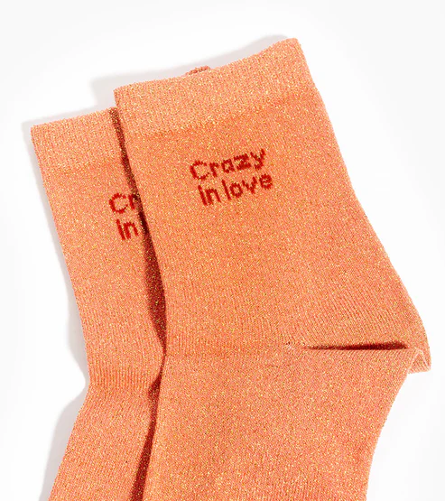 Crazy in love pêche - Chaussettes