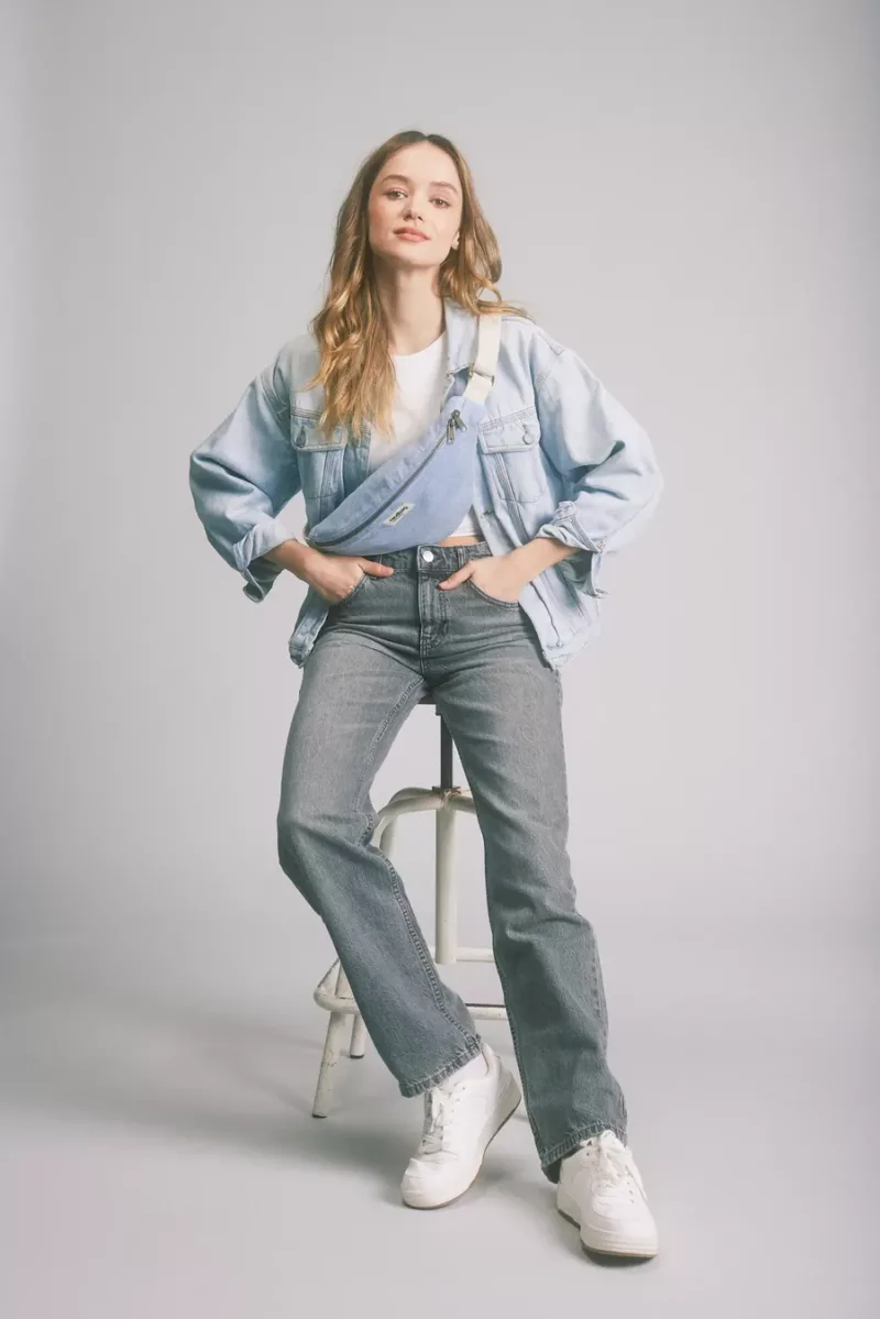Sac banane Olivia - Denim Bleu