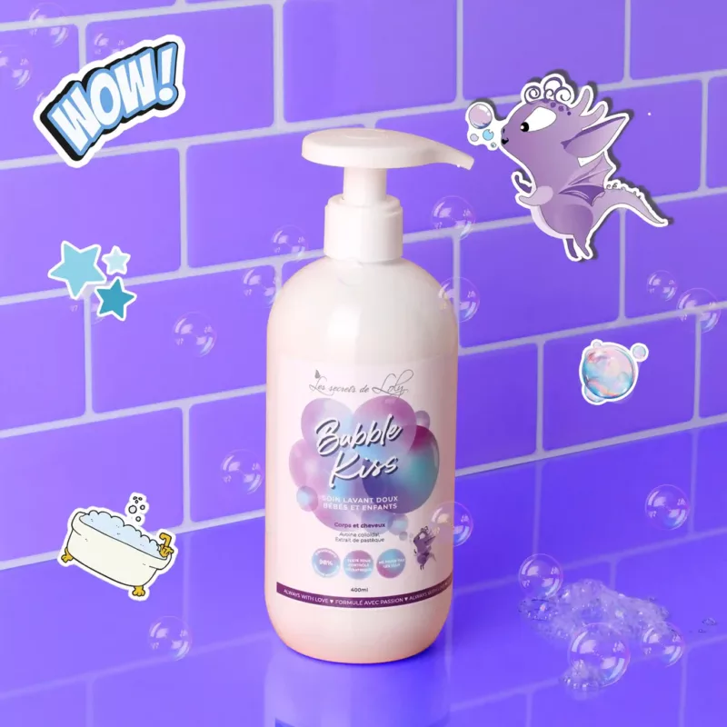 Bubble Kiss - Soin lavant doux bébés et enfant