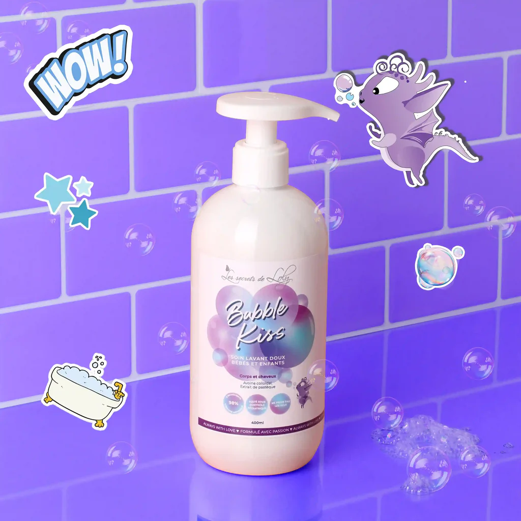 Bubble Kiss - Soin lavant doux bébés et enfant – Image 2